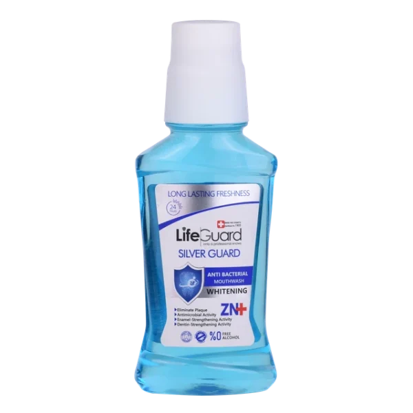 دهانشویه بزرگسال سفیدکننده (Silver Guard) برند لایف گارد با حجم 270 میلی لیتر - تصویر 3