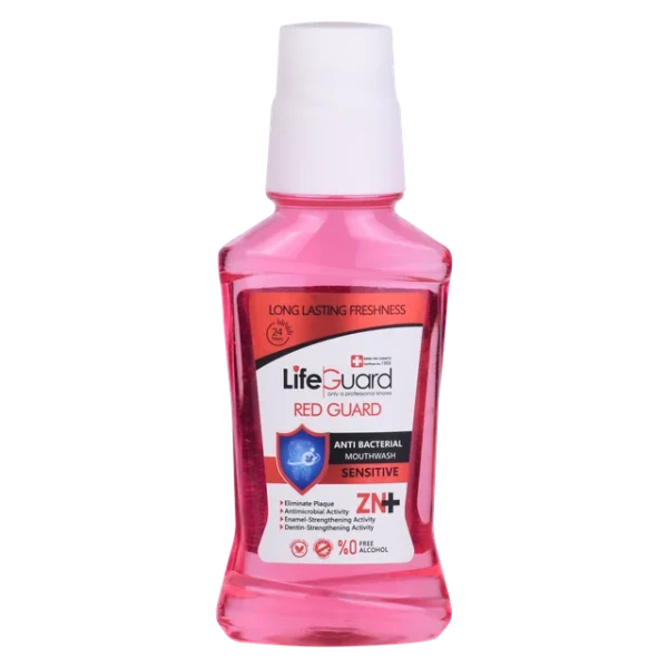 دهانشویه بزرگسال حساس (Red Guard) برند لایف گارد با حجم 270 میلی لیتر - تصویر 3