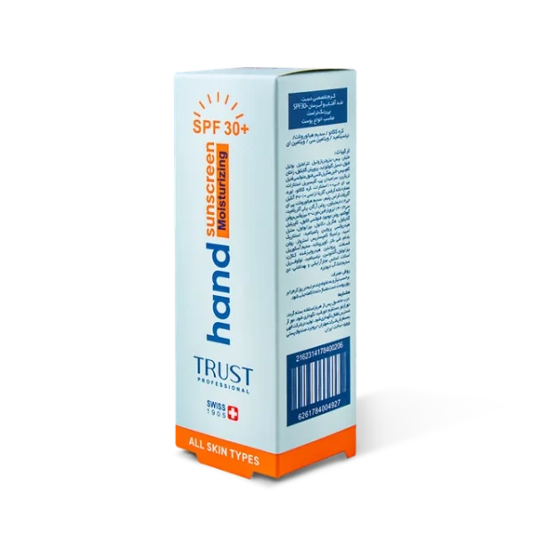 کرم تخصصی دست ضدآفتاب و آبرسان +SPF30 بی‌رنگ تراست - تصویر 4
