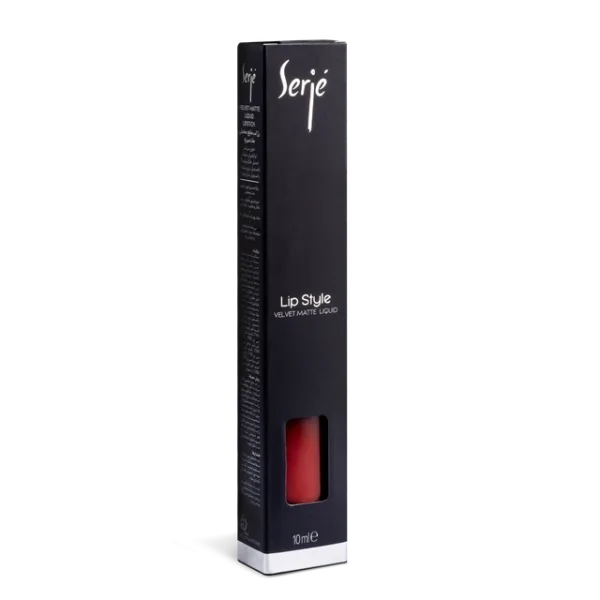 رژ لب مایع مخملی مات سرژه کد 101 (Classic Red) - تصویر 3