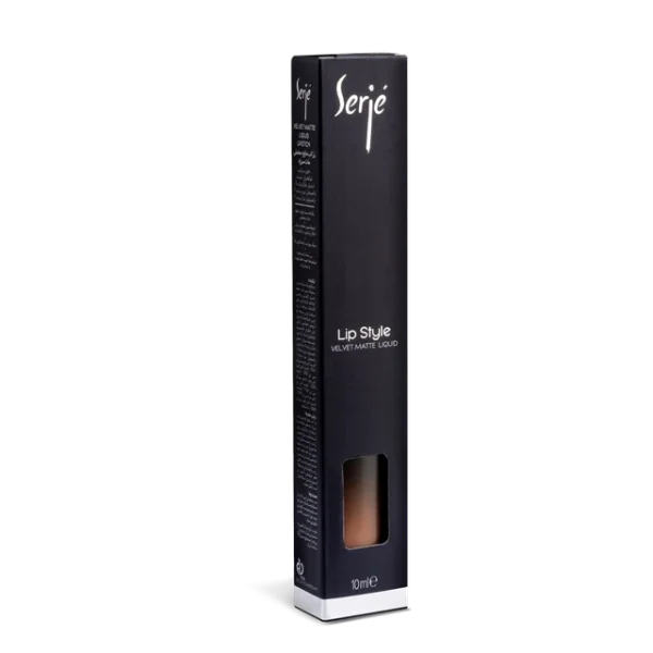 رژ لب مایع مخملی مات سرژه کد 104 (Brownish Nude) - تصویر 4