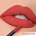 رژ لب مایع مخملی مات سرژه کد 105 (Mauve Red) - Image 2
