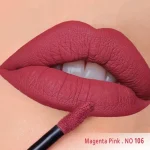 رژ لب مایع مخملی مات سرژه کد 106 (Magenta Pink) - Image 2