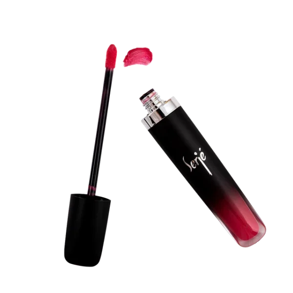 رژ لب مایع ابریشمی ساتین سرژه کد 201 (True Pink) - تصویر 3